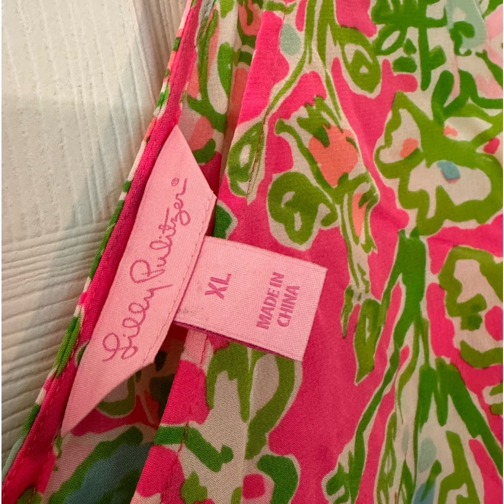 LILLY PULITZER XL NWOT SILK TANK